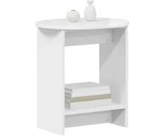Šoninis stalas Itin blizgi balta 50 x 39,5 x 55 cm