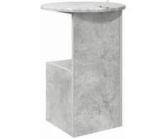 Šoninis stalas Betono pilka Ø 39,5 x 55 cm Apdirbta mediena