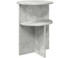 Šoninis stalas Betono pilka Ø 39,5 x 55 cm Apdirbta mediena