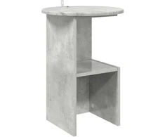 Šoninis stalas Betono pilka Ø 39,5 x 55 cm Apdirbta mediena
