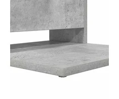 Šoninis stalas Betono pilka 40 x 35 x 60,5 cm Apdirbta mediena