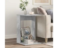 Šoninis stalas Betono pilka 40 x 38 x 62,5 cm Apdirbta mediena