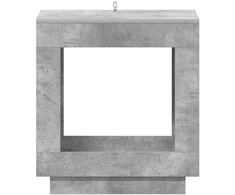 Šoninis stalas Betono pilka 60 x 40 x 65 cm Apdirbta mediena