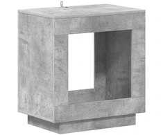 Šoninis stalas Betono pilka 60 x 40 x 65 cm Apdirbta mediena