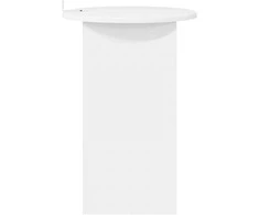 Šoninis stalas Itin blizgi balta Ø 39,5 x 55 cm