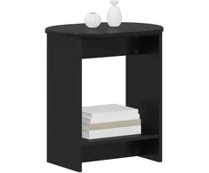 Šoninis stalas Juoda 50 x 39,5 x 55 cm Apdirbta mediena