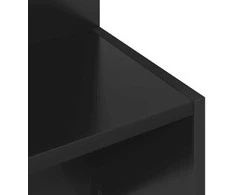 Šoninis stalas Juoda Ø 39,5 x 55 cm Apdirbta mediena