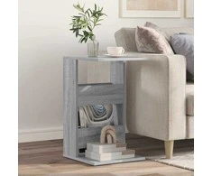 Šoninis stalas Pilkas Sonoma 40 x 35 x 60,5 cm Apdirbta mediena