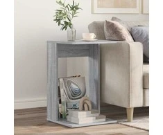 Šoninis stalas Pilkas Sonoma 40 x 38 x 62,5 cm Apdirbta mediena