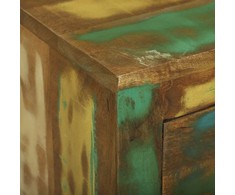 Kabalas su stalčių Ruda 80 x 30 x 65 cm Kietas atkurtas medis