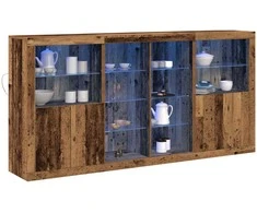 LED Bufetas 3 pcs Senas medis 202 x 37 x 100 cm