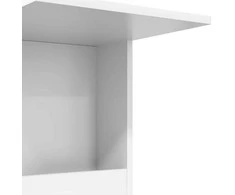 Šoninis stalas su ratu Balta 40 x 35 x 60 cm Apdirbta mediena