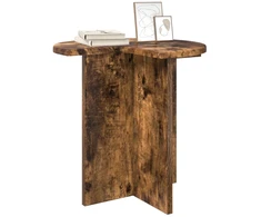 Šoninis stalas su saugykla 2 pcs Dūminio ąžuolo Ø 39 x 38 cm