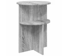 Šoninis stalas su saugykla Pilka sonoma ąžuolo Ø 39,5 x 55 cm