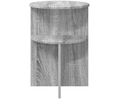 Šoninis stalas su saugykla Pilka sonoma ąžuolo Ø 39,5 x 55 cm