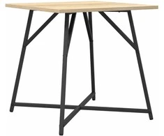 Šoninių staliukų komplektas 2 pcs Sonoma ąžuolas ir juoda