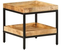 Šoninis stalas Ruda 45 x 45 x 45 cm Kietas mango medis
