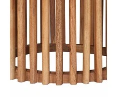 Rankų darbo šoniniai stalų rinkinys 2 vnt. Teak medžio rudas