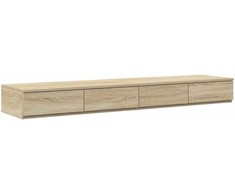 Lovos stalčiai su stalčių Sonoma ąžuolas 135 x 36,5 x 16,5 cm
