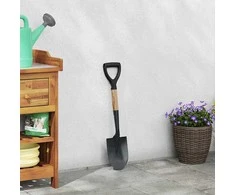 Spade Juoda 68,5 cm Galingas padengtas plienas ir kietas medis