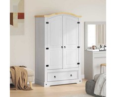 Spinta CORONA Balta 101 x 52 x 170 cm Kietos pušies mediena