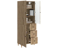Spintelė 2 pcs 66 x 34,5 x 90 cm Apdirbta mediena