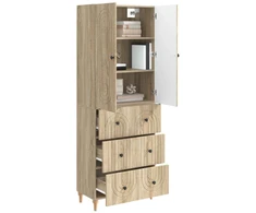 Spintelė 2 pcs 66 x 34,5 x 90 cm Apdirbta mediena
