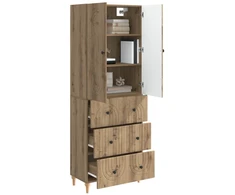 Spintelė 2 pcs 66 x 34,5 x 90 cm Apdirbta mediena