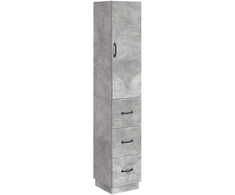 Spintelė 2 pcs Betono pilka 33 x 34,5 x 87 cm Apdirbta mediena