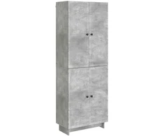 Spintelė 2 pcs Betono pilka 66 x 34,5 x 90 cm Apdirbta mediena