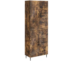Spintelė 2 pcs Dūminio ąžuolo 66 x 34,5 x 89,5 cm