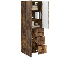 Spintelė 2 pcs Dūminio ąžuolo 66 x 34,5 x 89,5 cm