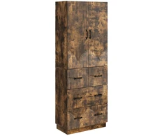 Spintelė 2 pcs Dūminio ąžuolo 66 x 34,5 x 87 cm