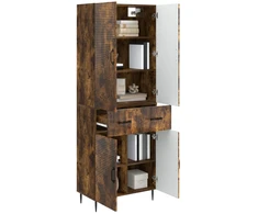 Spintelė 2 pcs Dūminio ąžuolo 66 x 34,5 x 89,5 cm