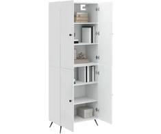 Spintelė 2 pcs Itin blizgi balta Apdirbta mediena
