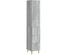 Spintelė 2 pcs Pilka Sonoma 33 x 34,5 x 90 cm Apdirbta mediena