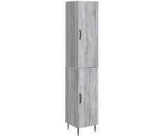 Spintelė 2 pcs Pilka Sonoma 33 x 34,5 x 89,5 cm