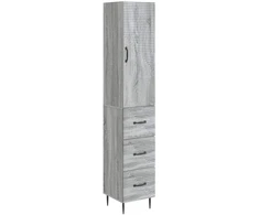Spintelė 2 pcs Pilka Sonoma 33 x 34,5 x 90 cm Apdirbta mediena