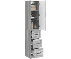Spintelė 2 pcs Pilka Sonoma 33 x 34,5 x 87 cm Apdirbta mediena