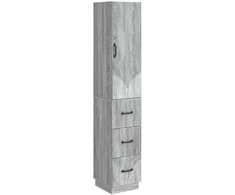 Spintelė 2 pcs Pilka Sonoma 33 x 34,5 x 87 cm Apdirbta mediena