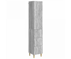 Spintelė 2 pcs Pilka Sonoma 33 x 34,5 x 90 cm Apdirbta mediena