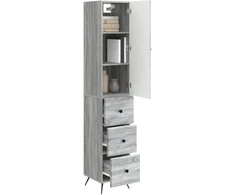 Spintelė 2 pcs Pilka Sonoma 34,5 x 34,5 x 90 cm