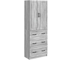 Spintelė 2 pcs Pilka Sonoma 66 x 34,5 x 87 cm Apdirbta mediena