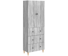 Spintelė 2 pcs Pilka Sonoma 66 x 34,5 x 90 cm Apdirbta mediena