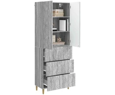Spintelė 2 pcs Pilka Sonoma 66 x 34,5 x 90 cm Apdirbta mediena