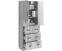 Spintelė 2 pcs Pilka Sonoma 66 x 34,5 x 87 cm Apdirbta mediena