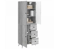 Spintelė 2 pcs Pilka Sonoma Apdirbta mediena