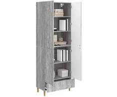 Spintelė 2 pcs Pilka Sonoma Apdirbta mediena