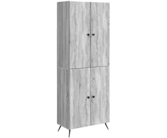 Spintelė 2 pcs Pilka Sonoma Apdirbta mediena