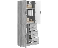 Spintelė 2 pcs Pilka Sonoma Apdirbta mediena